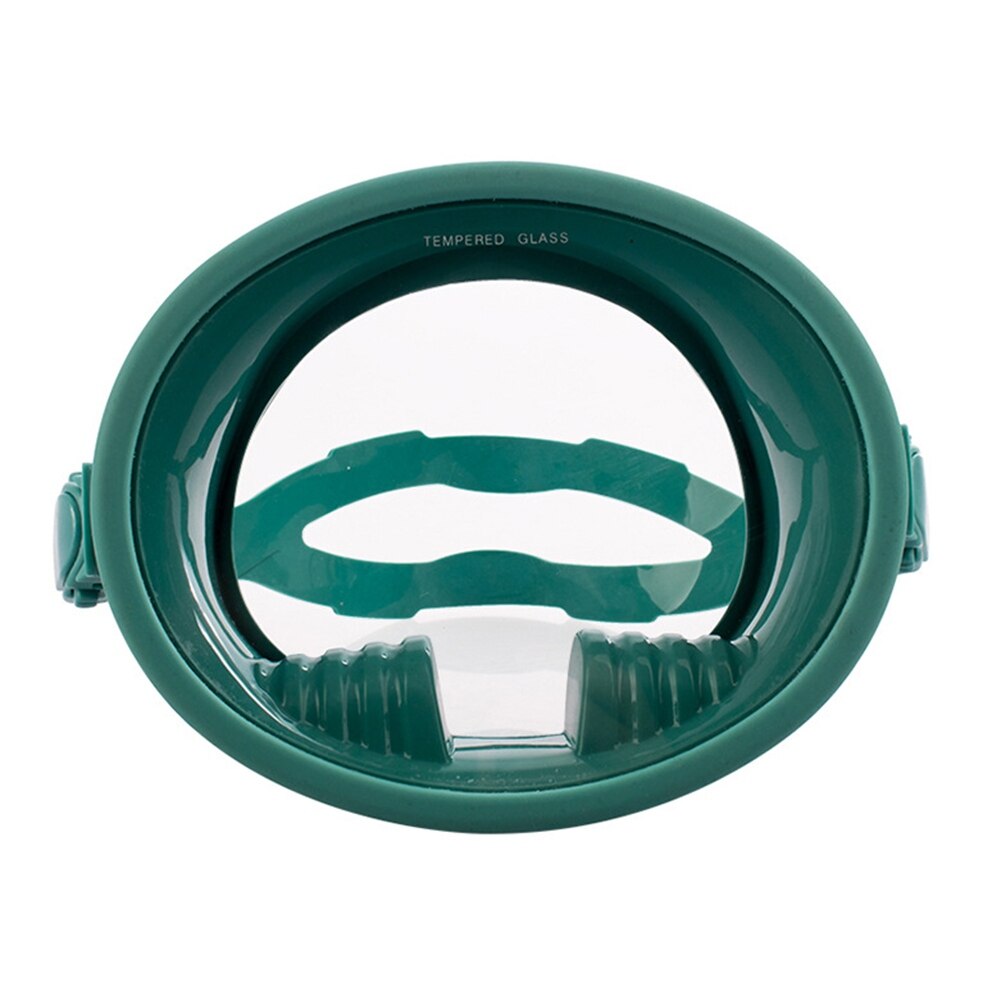 1PC Snorkeling Full Solid Diving Masks Anti Leak Full Snorkel Set 180 Panoramic View Classic Round Scuba: Green