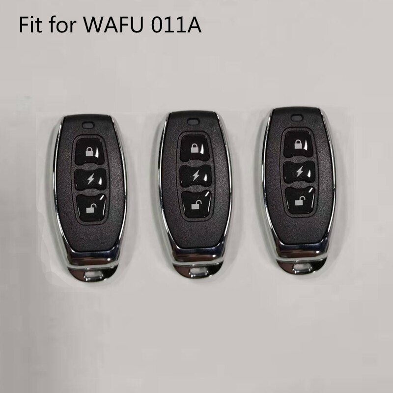 WAFU, 433 MHz, controlador remoto de la cerradura de la puerta de Control remoto clave para WF-010 WF-019 WF-011A Invisible cerradura de la puerta: 3pcs For 011A