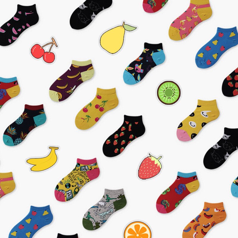 Charizard Avocado Invisible Summer Socks Short Low Cut No Show Socks Slipper Sneaker Socks Cotton Funny Secret Happy Boat Socks