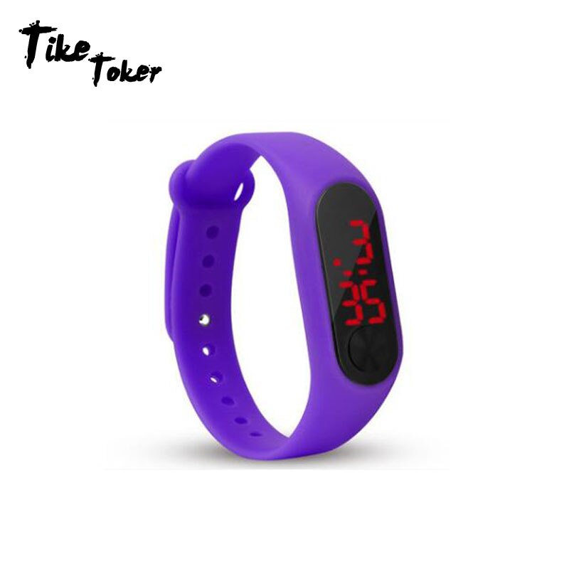 Sport Mannen Vrouwen Digitale Armband Horloges Man Dames Fitness LED Polsband Horloge Jongens Meisjes Casual Elektronische Klok Relogio Saati: purple