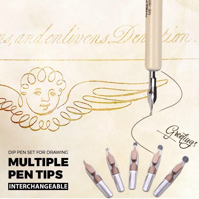 Dip Pen Set For Drawing Comic Fountain Pen Japan Tachikawa Dip Pen Premium Line Drawing Nib For Manga/Cartoon Desig