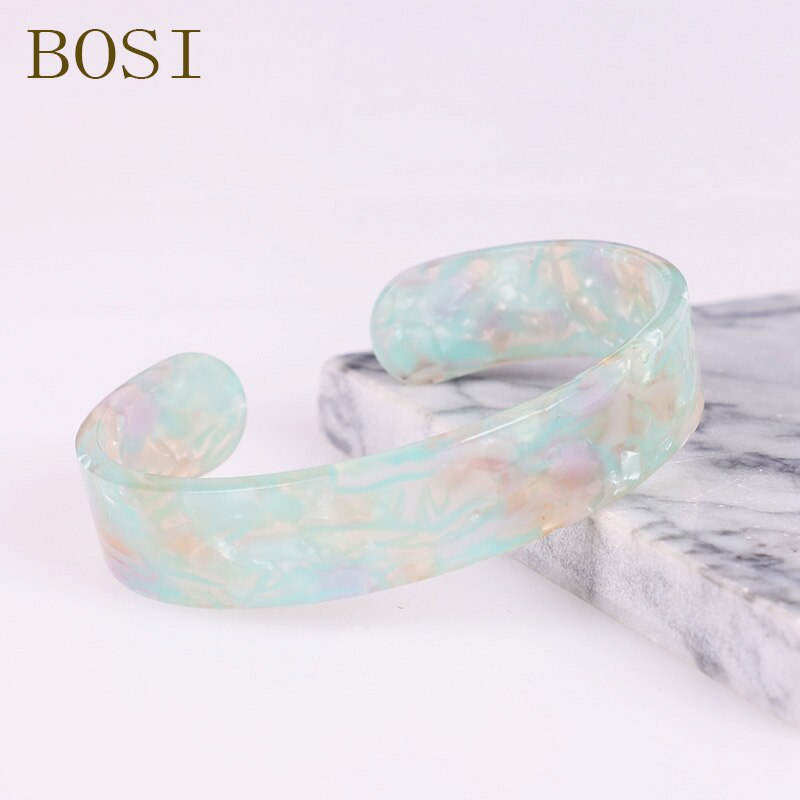 Bohemian Leopard Acitic Säure Acryl Harz Armbänder Bunte Armreif Für Frauen Harz Manschette Armband femme Einfache Elegante Schmuck: 10