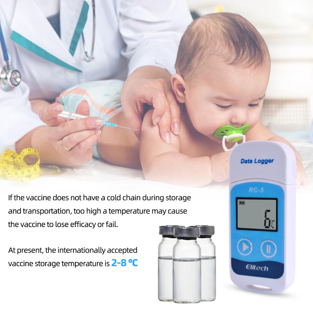 RC-5 High-precision Digital USB Temperature Data Logger for Warehouse Storage, Refrigerated Transport, Laboratory, Etc