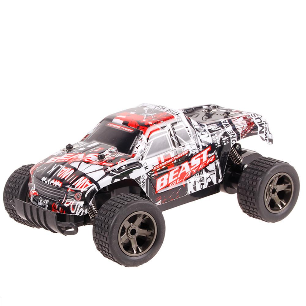 Originele 4WD High-speed Concurrerende Elektrische 2.4Ghz Afstandsbediening Auto Onbreekbaar Opladen Off-road Voertuig RC Racing auto: Red