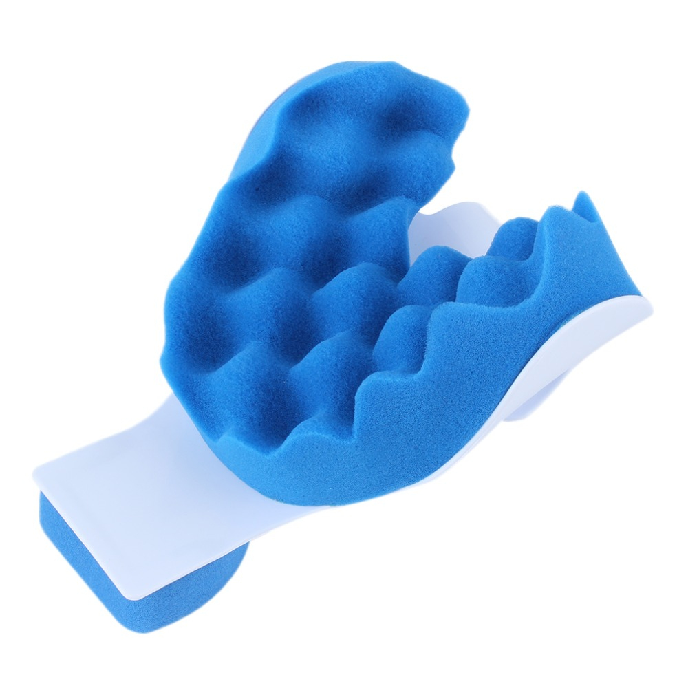 1Pc Comfortable Foam Healthy Neck And Shoulder Relaxer Neck Pain Relief Massage Blue Pillow Neck Support Relaxation Pillow Tool