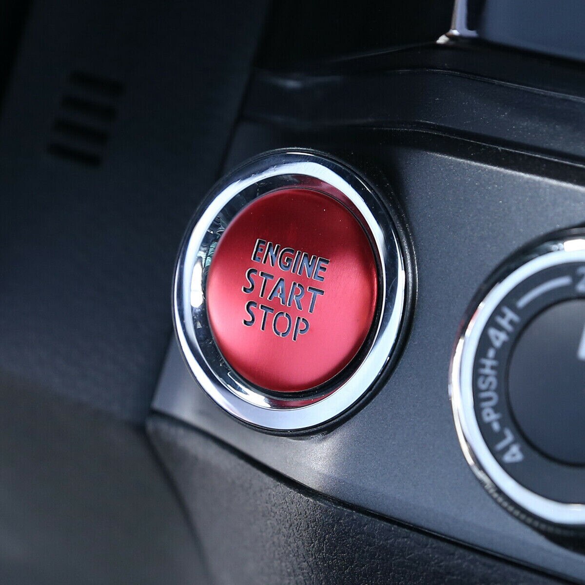 Rode Schakelaar Cover Aluminium Motor Startknop Voor Toyota Tacoma Onderdelen