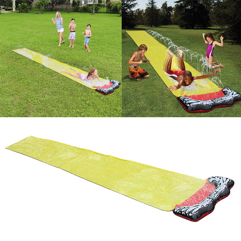 Kids Summer Watersports Super Water Slide Lanes Single Surfboard