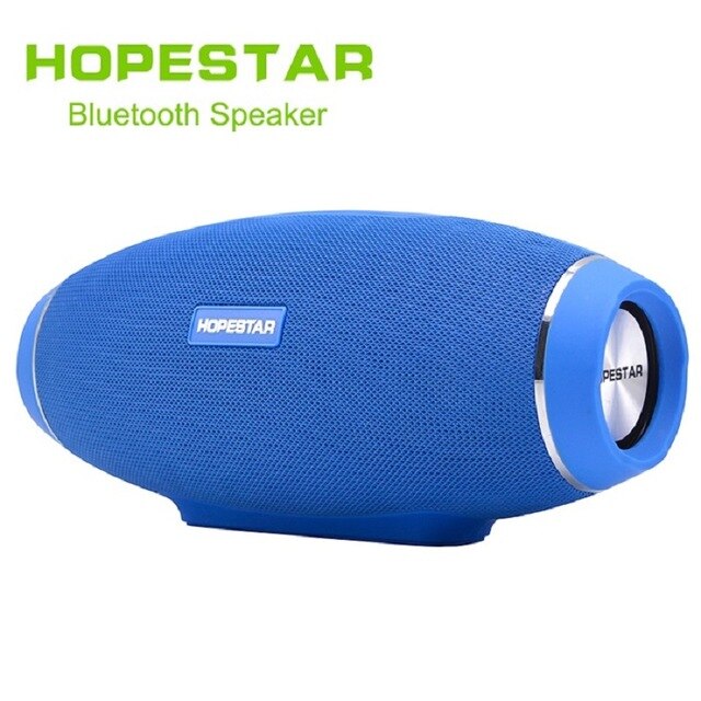 HOPESTAR H20 haut-parleur portable sans fil 30W IPX5 étanche extérieure Super basse avec batterie 6000mAh batterie externe USB TF AUX Mobile: BLUE