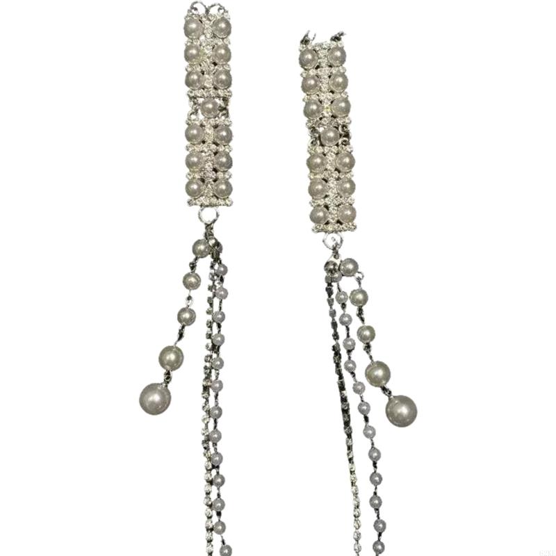 62ke geavanceerde zilveren kwastjes haarspeld ornament haarclip voor bruiloften en s: Imitation Rhodium Plated