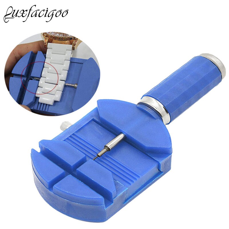 Pols Horloge Band Link Slit Strap Remover Richter + 5 Pins Reparatie Tools Willekeurige Kleur