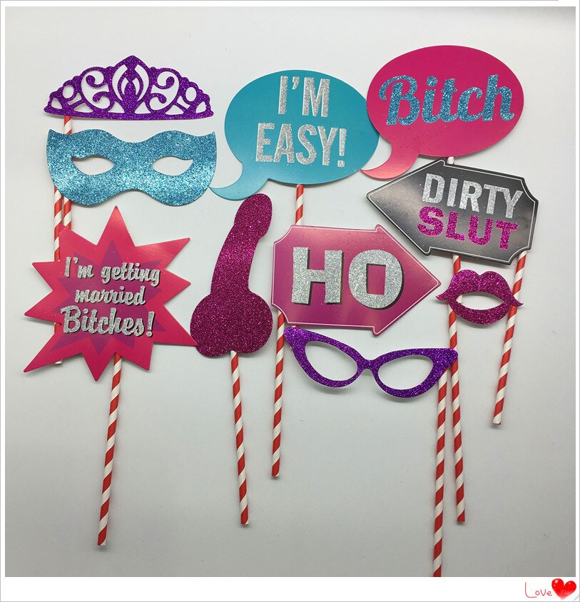 Bruiloft Decoratie Photo Booth Prop Team Bruid Om Photobooth Bridal Shower Feestartikelen: H