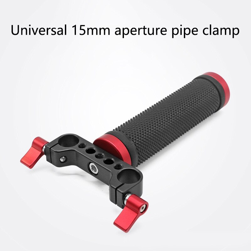 15mm Handle Kit with Rod Clamp Connector, Applicable for DSLR Camera Rig Support Rail System