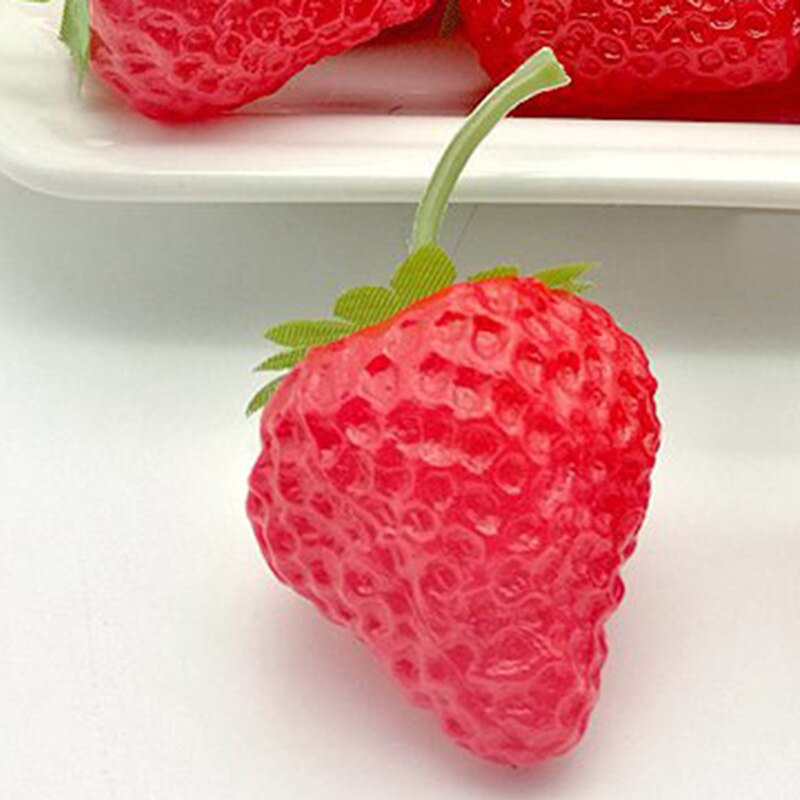 Kunstmatige Nep Aardbei Fruit Home Decor Showcase/Plastic Nep Winkel Display