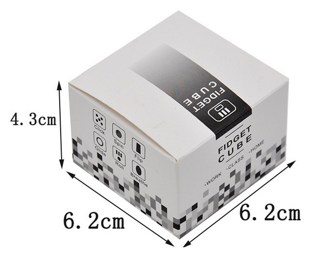 Anxiety Stress Relief Attention Decompression Plastic Focus Fidget Gaming Dice Toy For Children Adult Christmas