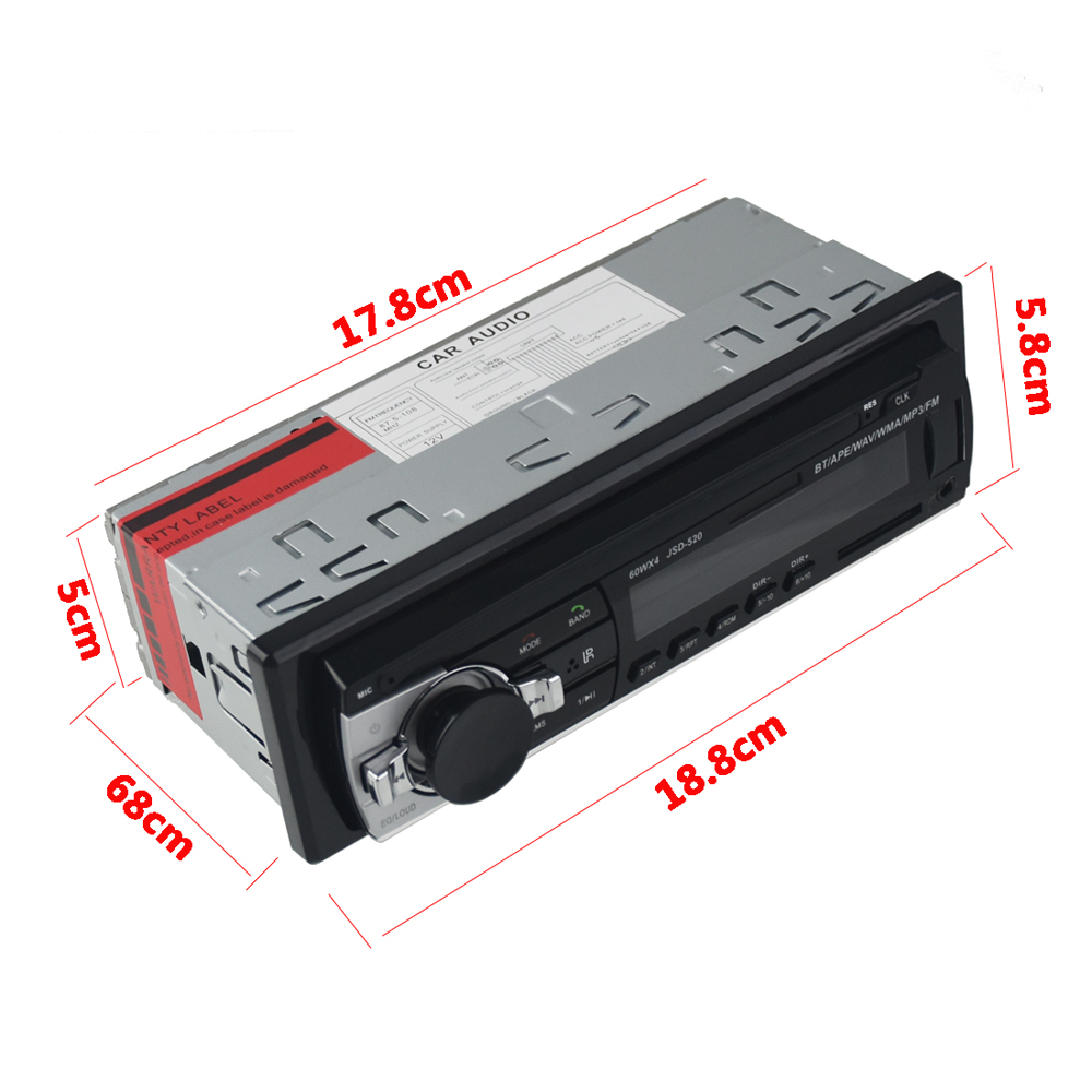 Autoradio stéréo, Bluetooth, avec télécommande, téléphone AUX-IN, MP3, FM, USB, Radio pour voiture, 1 din