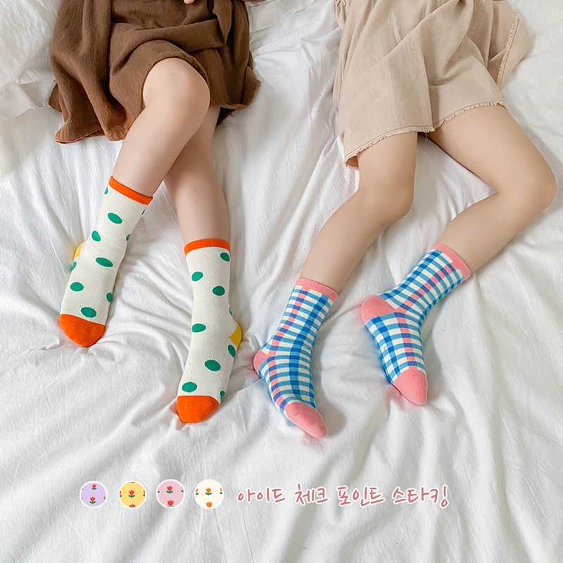 3 Pairs Kids Baby Peuter Meisje Kniehoge Sokken Stroken Kinderen Katoen Lange Sokken