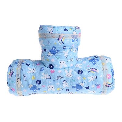 Túnel de juguete para hámster, pequeño nido de cama de 3 vías con dibujos de mascotas para conejos, hurones, conejillos de indias: Azul