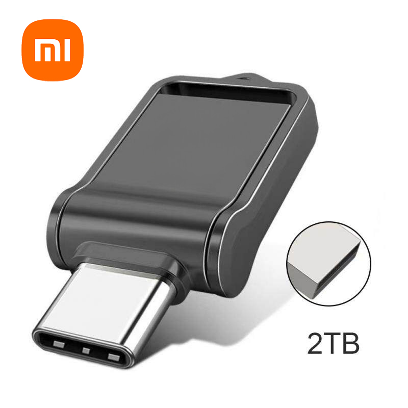 Xiaomi Metal Flash Drive USB 3.2 2TB High Speed Transfer Type-C Interface Dual-Use Flash Memory Stick For Mobile Phone Computer: Pink