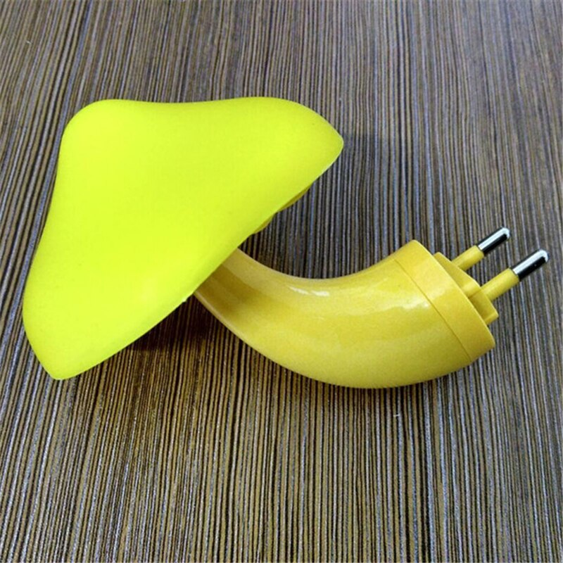 LED Night Light Mushroom Lamp Light Fun Christmas For Children Light-controlled Sensor EU US Plug Luminous Toys