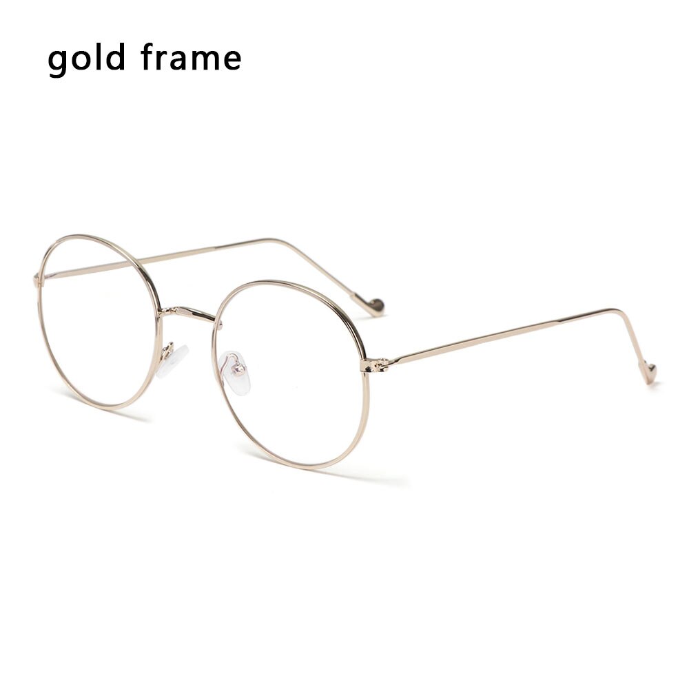 Ultralight Platte Spiegel Brillen Computer Bril Transparant Frame Brillen Stralingsbescherming Vision Care Anti Blauw Stralen: gold frame