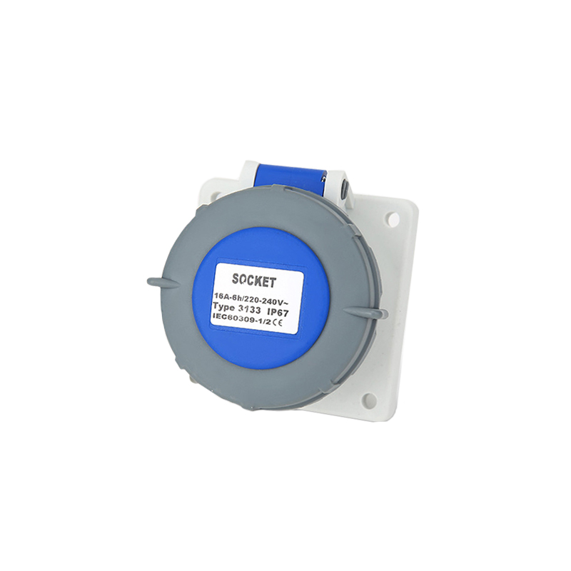 Industrial Connector Set - 16A/32A,Plug&Socket, 3/4/5PIN, IP67 Waterproof and Dustproof, Wall/Panel Mounted Installation.