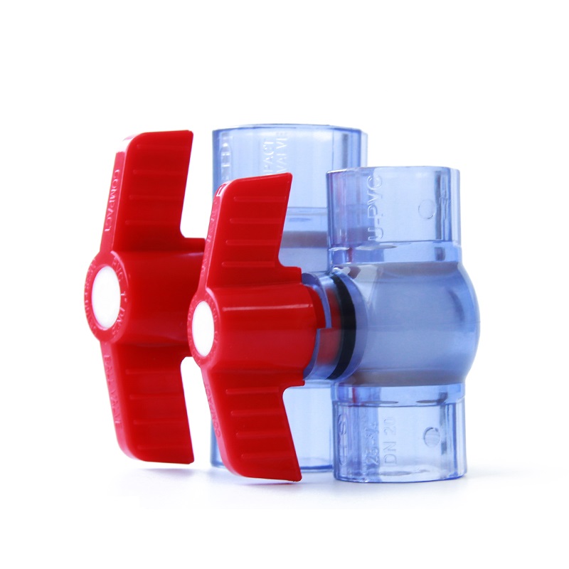 ID 20/25/32/40mm Transparent PVC Ball Valves Water Irrigation System Drainage Tube Quick Valve Water Pipe Connector Fittings