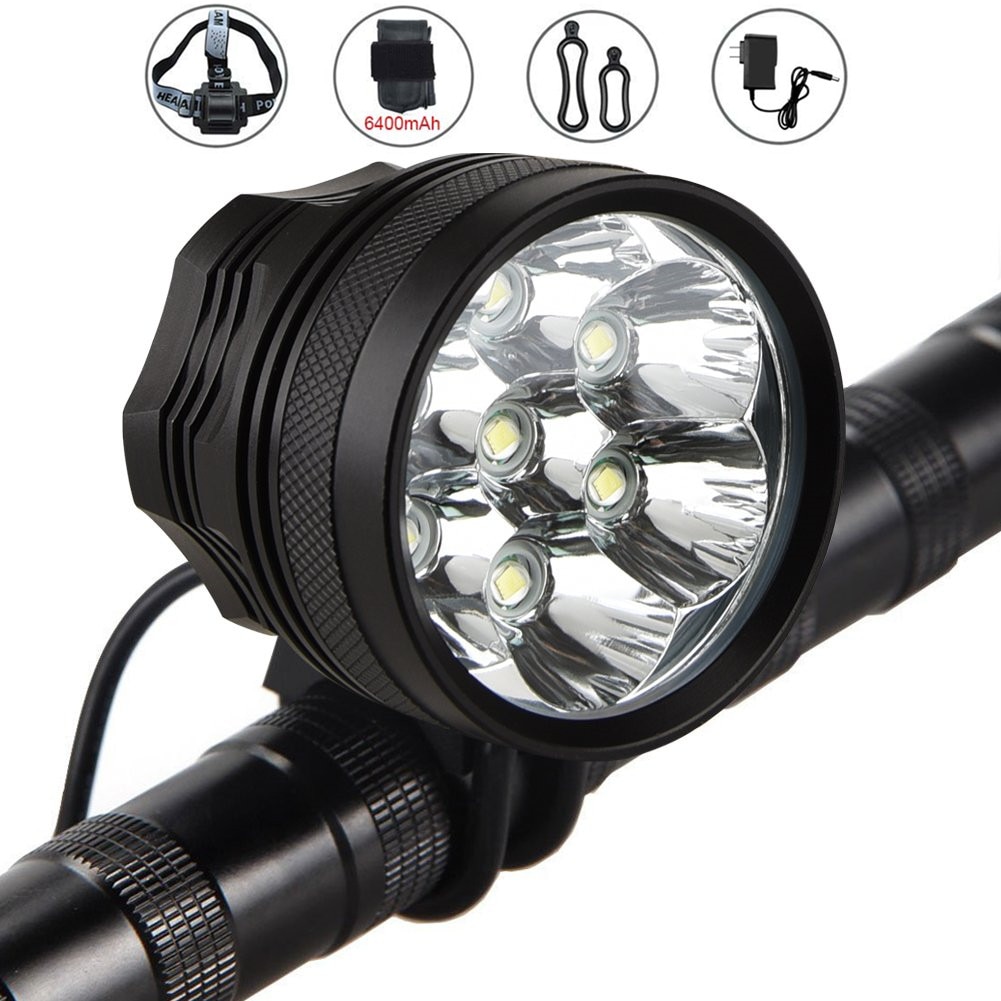 Farol Fahrrad 10000 Lumen Fahrrad Vorderseite Licht Laterne 7 * XML T6 LED Fahrrad Scheinwerfer Taschenlampe 18650 Batterie MTB Straße scheinwerfer 3 Modus