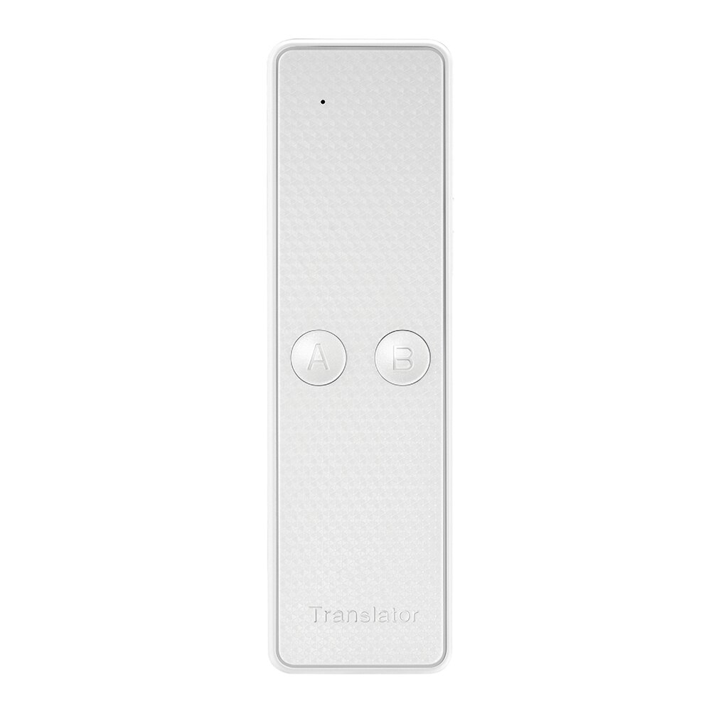 Portable Artificial Intelligence Translator K6 Translaty Smart Instant Offline In Real Time Smart Voice Languages Translator: White