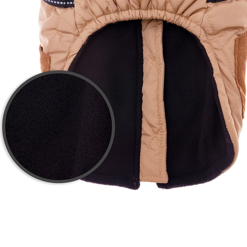 Wasserdichte warme Hundejacke mit Geschirr, Winter-Hundekleidung, französischer Bulldoggenmantel, Chihuahua-Haustierkostüm für kleine und mittelgroße Hunde