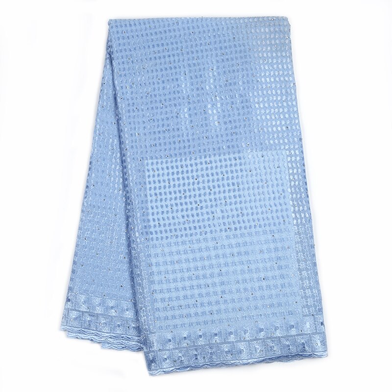 French African embroidered lace with camber lace rhinestone and pearl Nigerian lace wedding banquet dress: Magenta