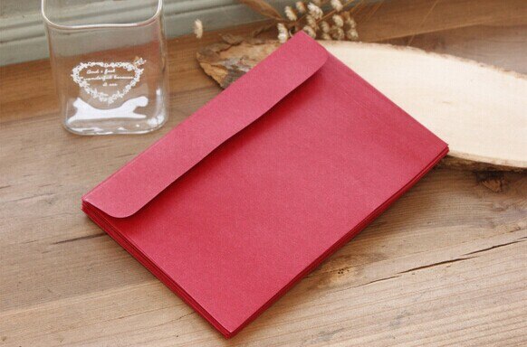 10 st röd kraft svart kuvert blankt brevpapper multifunktionskort inbjudningskuvert för kontor skolpapper 16 x 11cm