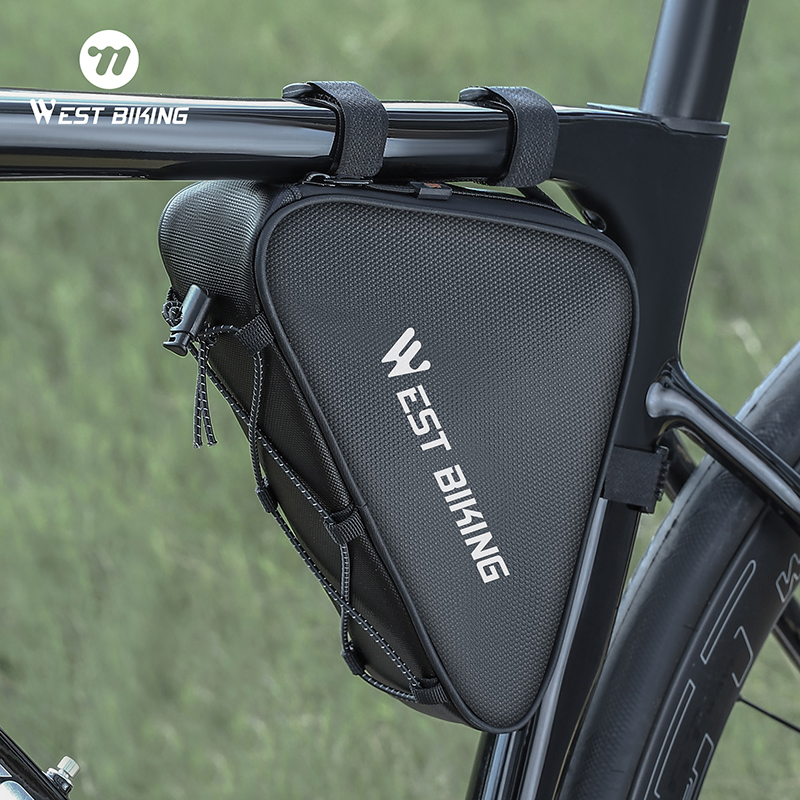 West biking slitstarka cykelslangväskor mtb racercykel triangelväska cykelramsväskor reparationsverktyg cykelväska
