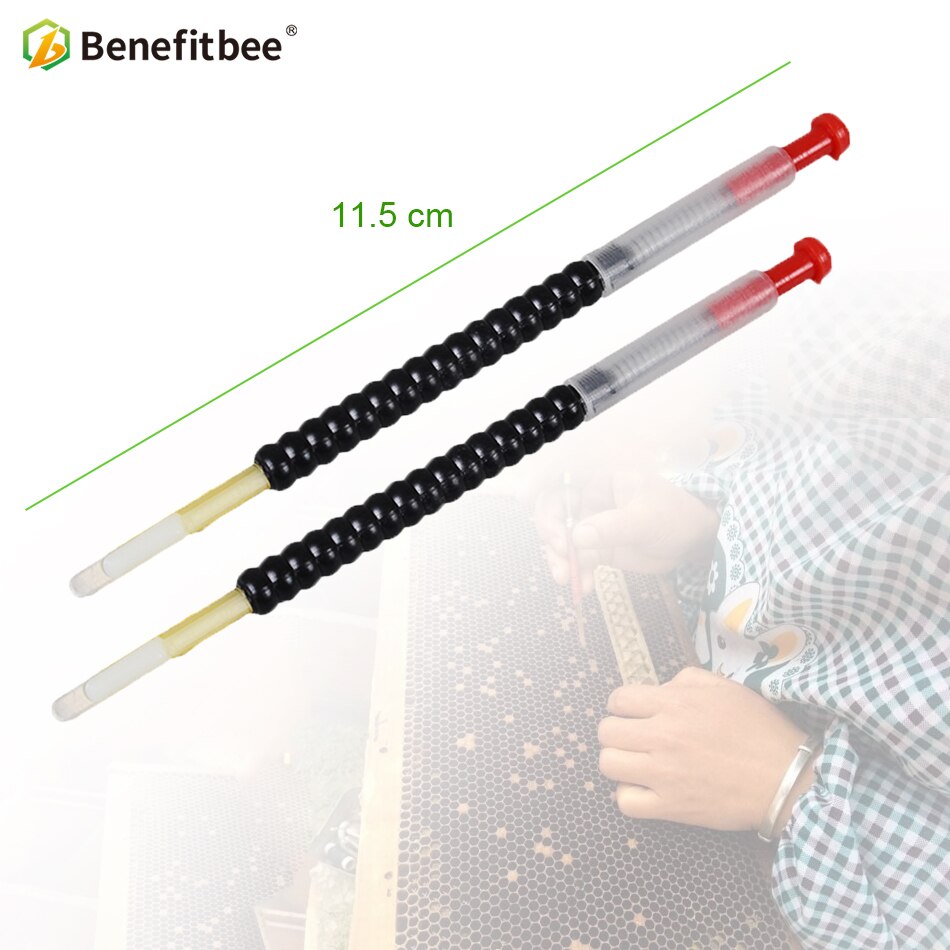 Benefitbee Beekeeping Grafting Tool Bee Queen Larva Retractable Grafting Tool Supplies Tools with Spring 1 Box 2 pens