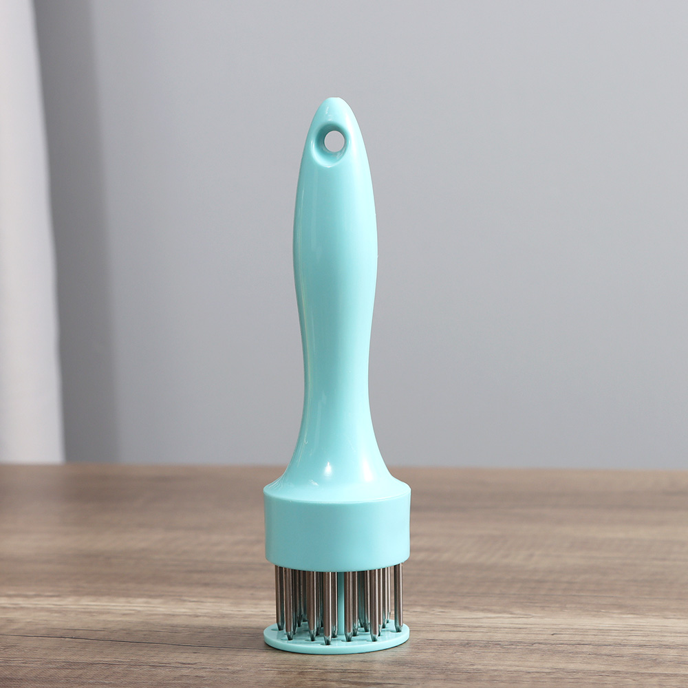 Kitchen Cooking Tools Meat Tenderizer Tool Pounder Gadgets Stainless Steel Steak Hammer Mallet Needle Loose Household Pork Chop: Blue