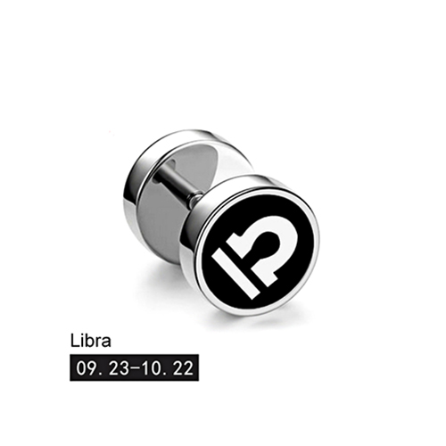 Pendientes de tuerca con mancuernas para hombre y mujer, aretes con constelaciones, edición coreana, de joyería para la oreja, urbana, 12: COLOR ORO ROSADO