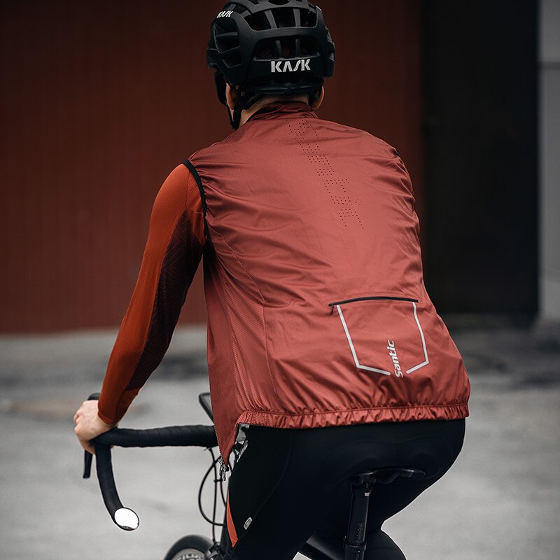 Santic oben Leichte Winddicht Radfahren Gilet Mnn...  Grandado