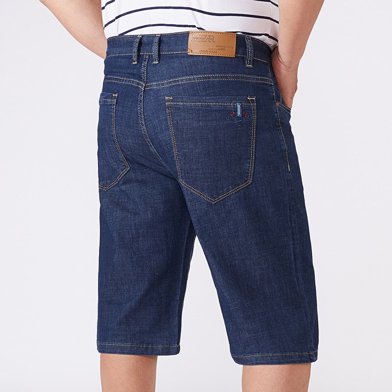 Sommer tynde denim shorts herre løse afslappede lige fempunkts ridebukser stor størrelse denim korte bukser oversize