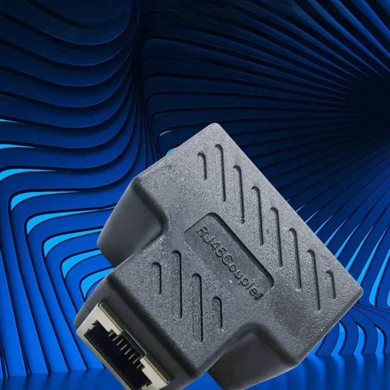 Nettverk  rj45 kabel havn nettverkskabel splitter forlenger plugg adapter kontakt  (8 kjerner) delt i til splitter