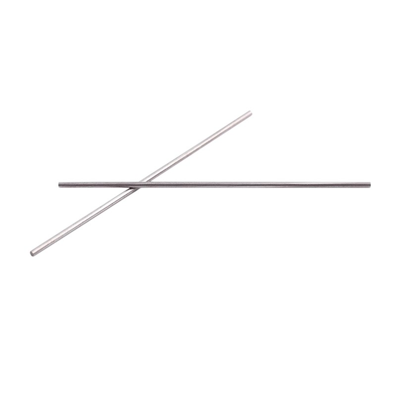 -20pcs 50mm x 1mm Zilver Tone Roestvrij Staal Transmissie Ronde Staaf