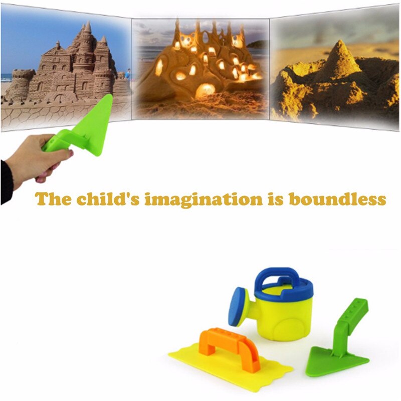 3Pcs Zand Sandbeach Kids Strand Spade Schop Hark Water Gereedschap Speelgoed Voor Kinderen juguetes brinquedos #4j19