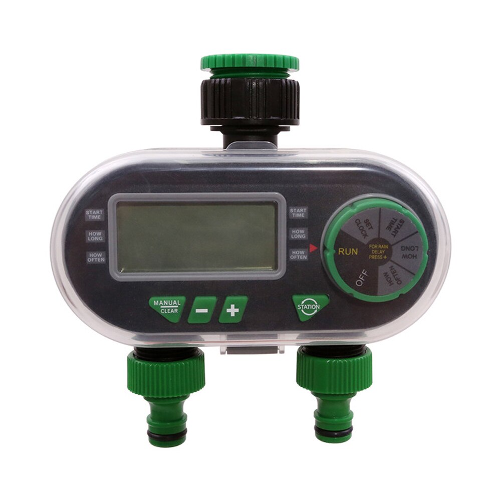 YL21060-válvula electrónica de solenoide con temporizador de agua Digital, controlador de riego con retraso de lluvia para regar el jardín Automático/Manual
