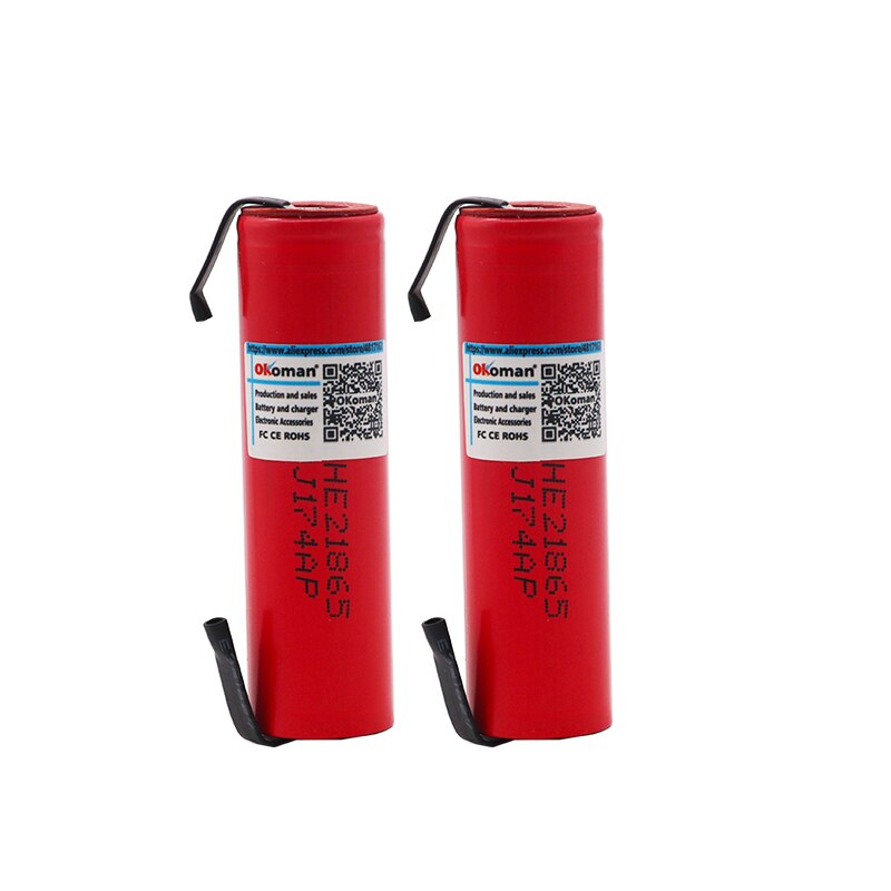 100% Origina HE2 7v 2500mah 18650 Lithium Rechargeable Battery For battery pack power tool Flashlight batteries