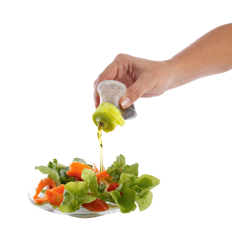 Mini silikon salladsdressing behållare förvaring liten dopp krydda läckagesäkra sås burkar pressa flaska köksredskap 2 ounce