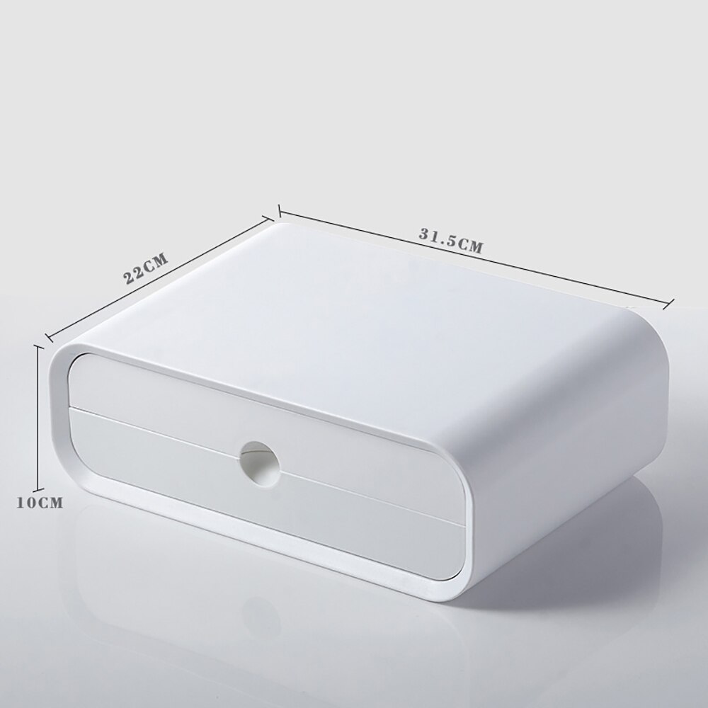 ABS Ergonomic Laptop Stand Desk Organizer Drawer Monitor Bracket Letter File Holder Home Office Accessories Table Storage Box