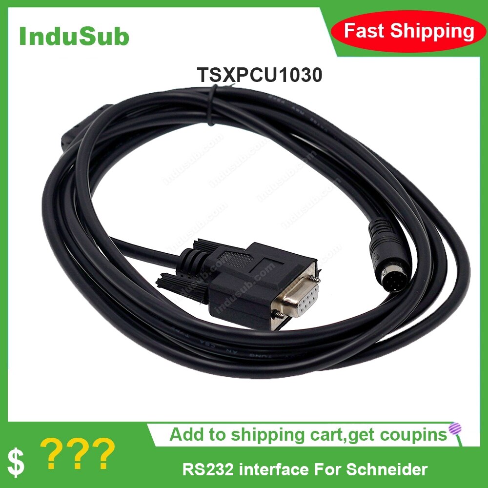 TSXPCU1030 For Schneider Modicon TSX PCU1030 Programming Cable RS232/RS485 PLC Programming cable TSX08PRGCAB