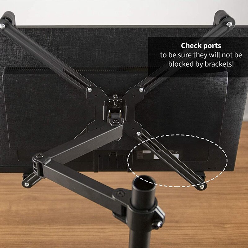 Adapter VESA Mount Kit for 19 to 27 Inch LED LCD Monitor Sn, 75mm and 100mm Mounting Bracket, Stand-VAD1