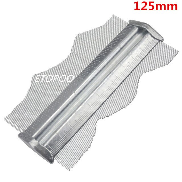 150mm Contour Gauge Deep Decorating Template Tiling Steel Metal Tiling Skirting Laminate Profile Wood Shape: 125mm