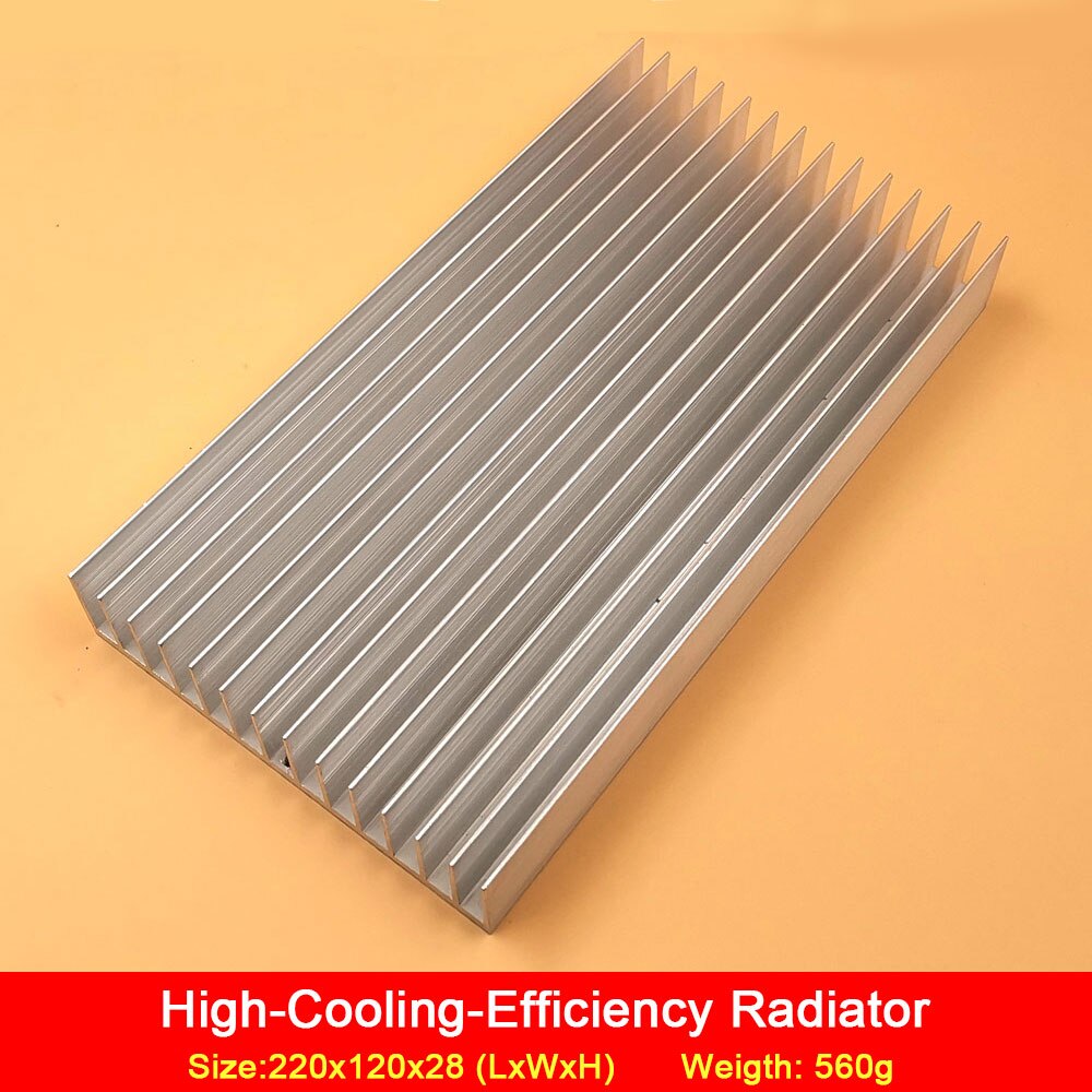 Amélioré Télécommande LED Panneau Lumineux avec Variateur 200W Dimmable 12V LED Lampe COB Matrice Plaque L'éclairage Extérieur D'intérieur: Radiator 1pcs / Cold White (6500K)