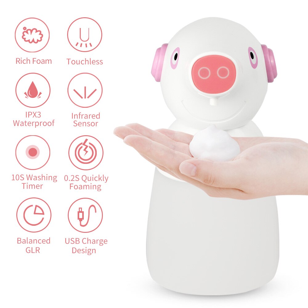 YCOO automatyczny dozownik robić mydła piankowego 330ml akumulator elektryczny czujnik podczerwieni dozownik robić mycia rąk dla sprytny Dom gabinet Dzieci