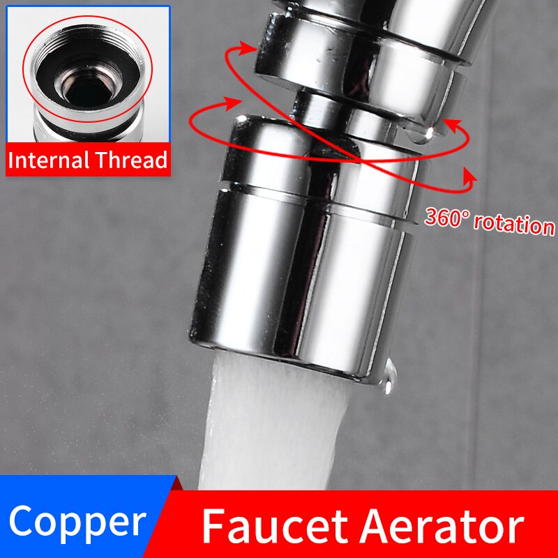Torneira da cozinha aerador 2 modos de poupança água torneira aerador 360 graus cabeça do aerador da pia ajustável bocal filtro difusor: D